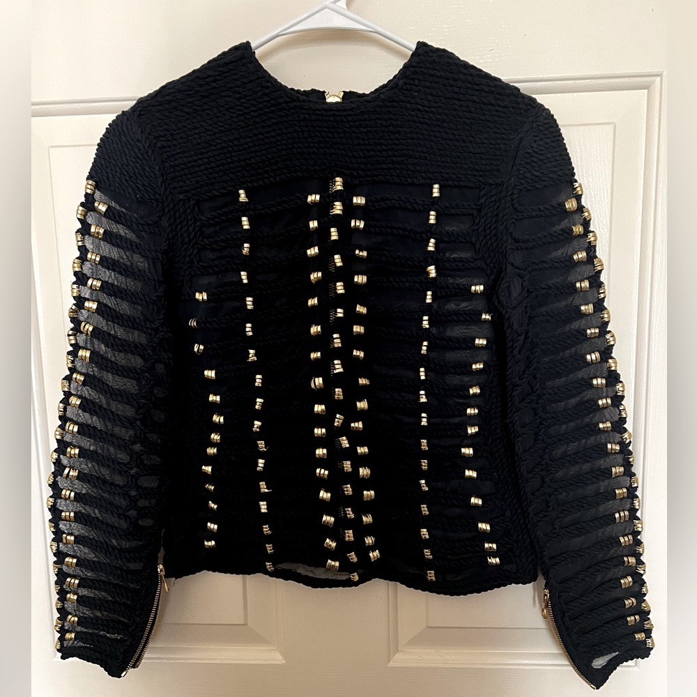 Balmain X H&M blue top limited edition